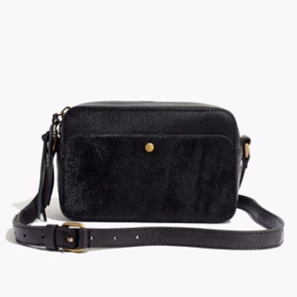 Madewell Bags Madewell Camera Crossbody Bag In Black Calf Hair